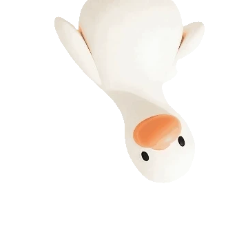 Flashing duck mascot